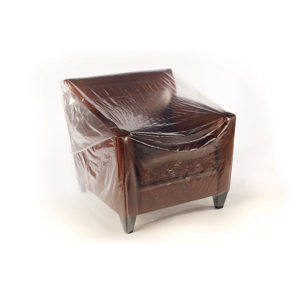 50" Chair Clear Eco-Manufactured Plastic Furniture Covers 1