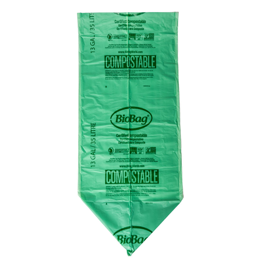 13 Gallon Green Home-Compostable Plastic Food Scrap Collection Bags 1