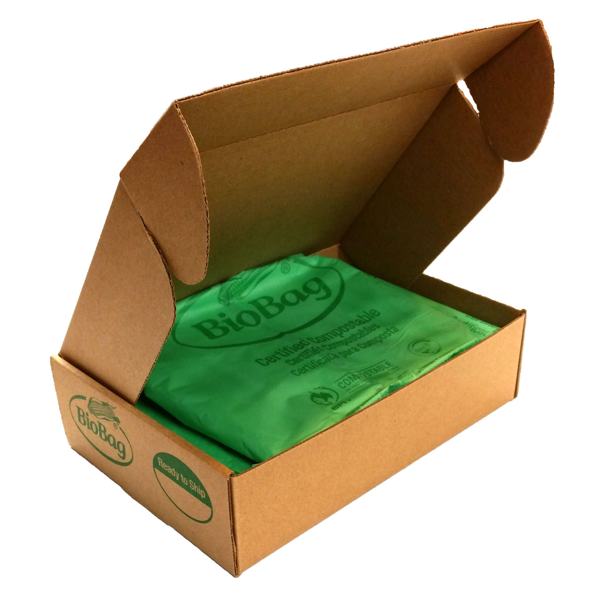 3 Gallon Green Home-Compostable Plastic Food Scrap Collection Bags 3