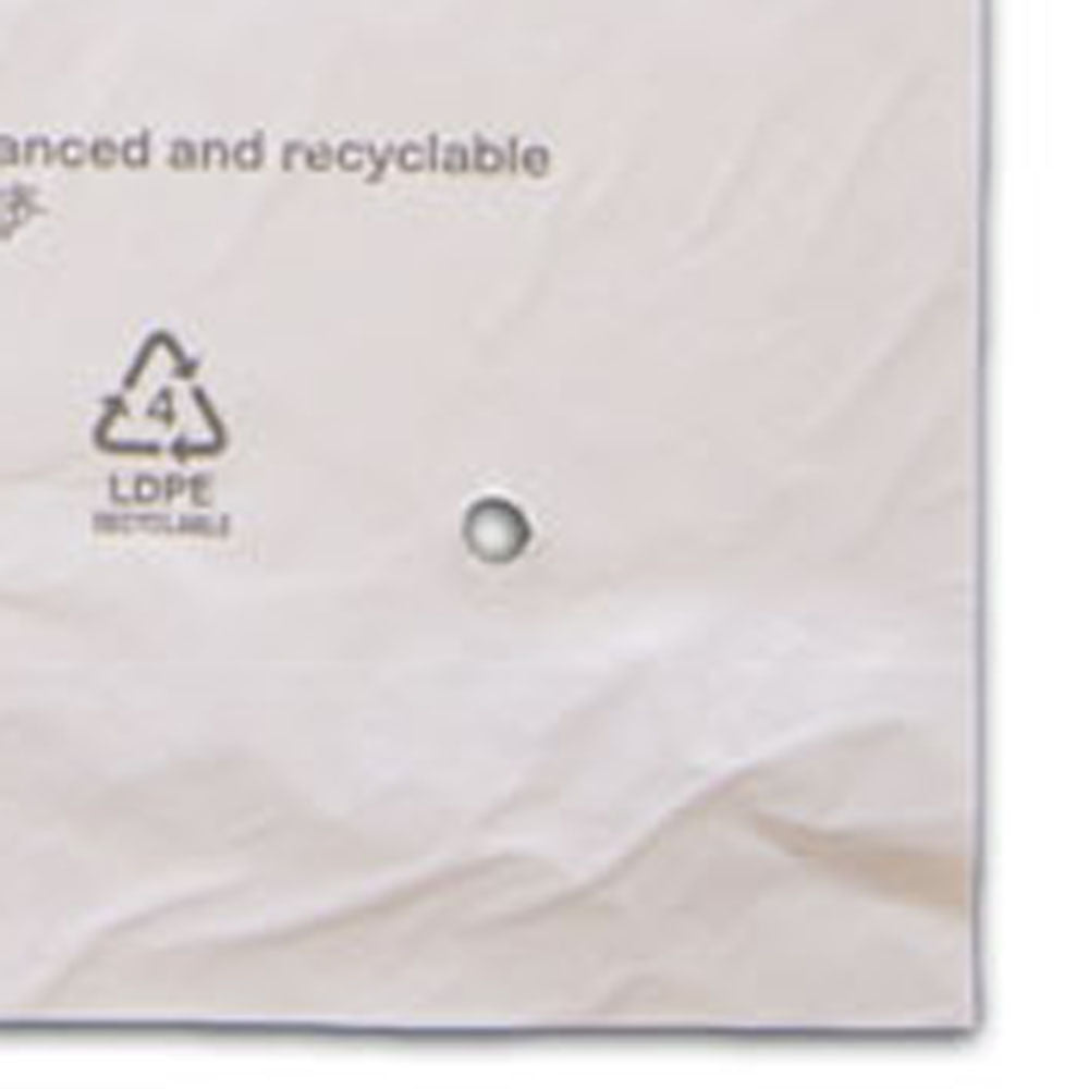 White Landfill-Biodegradable Plastic Hotel Laundry Bags 3