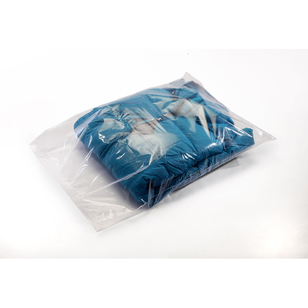 Clear Eco-Manufactured Plastic Layflat Bags 1