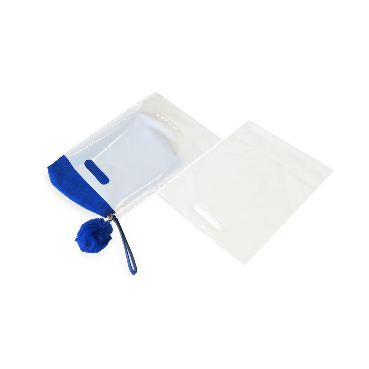 White 25% Post Consumer Recycled Plastic Merchandise Bags 2