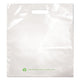 White 25% Post Consumer Recycled Plastic Merchandise Bags 1