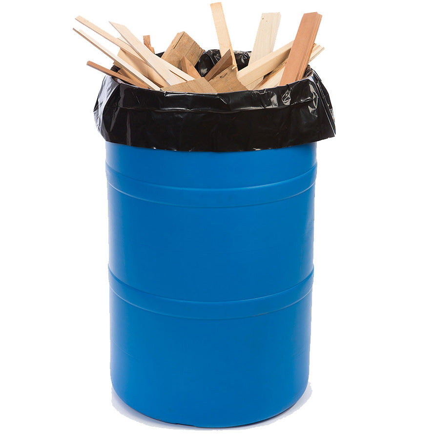 60 Gallon Black Eco-Manufactured Plastic Heavyweight Trash Can Liners 1