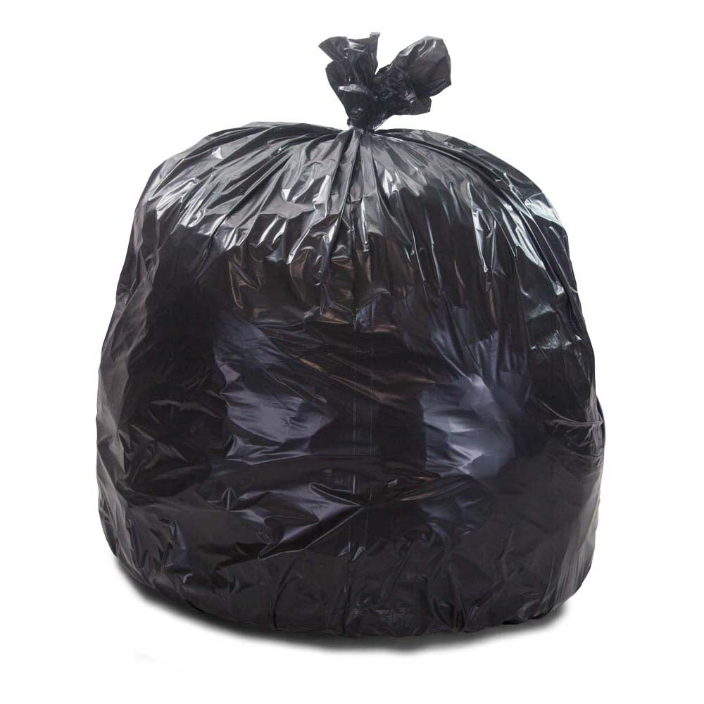 33 x 39 x 2 mil Black Eco-Friendly Poly Trash Can Liners