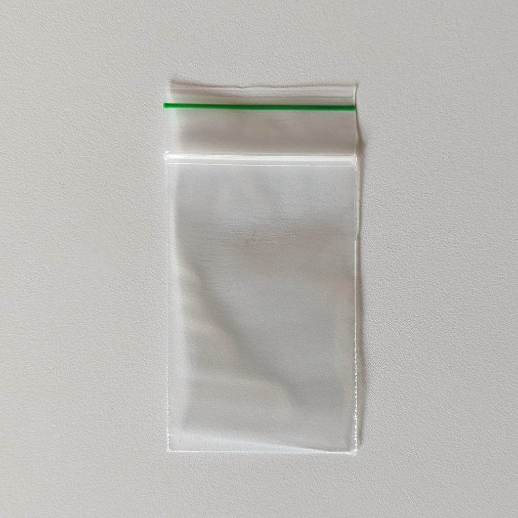 2" x 3" x mil Clear Eco-Friendly Poly zip top Bags1
