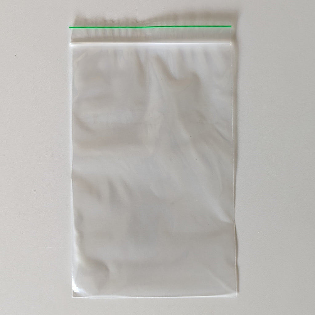 6" x 9" x 2 mil Clear EcoFriendly Poly Ziplock Bags Zee Green Bags