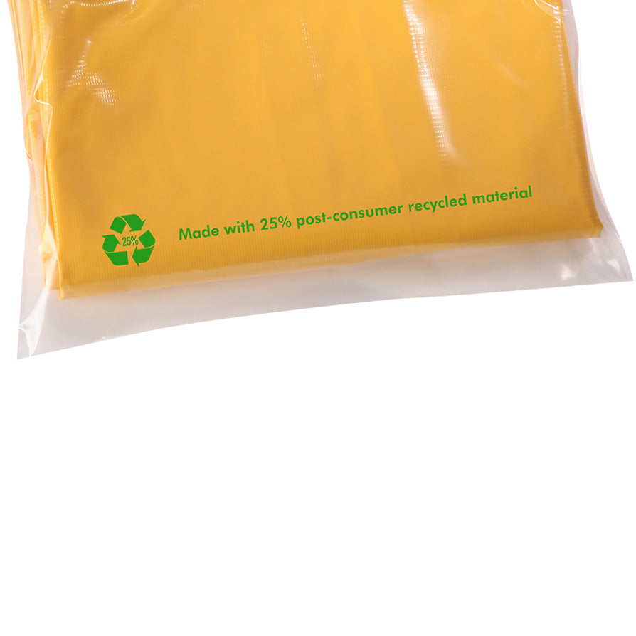 Quart/Sandwich Size Clear 25% Post Consumer Recycled Plastic Ziplock Bags 1